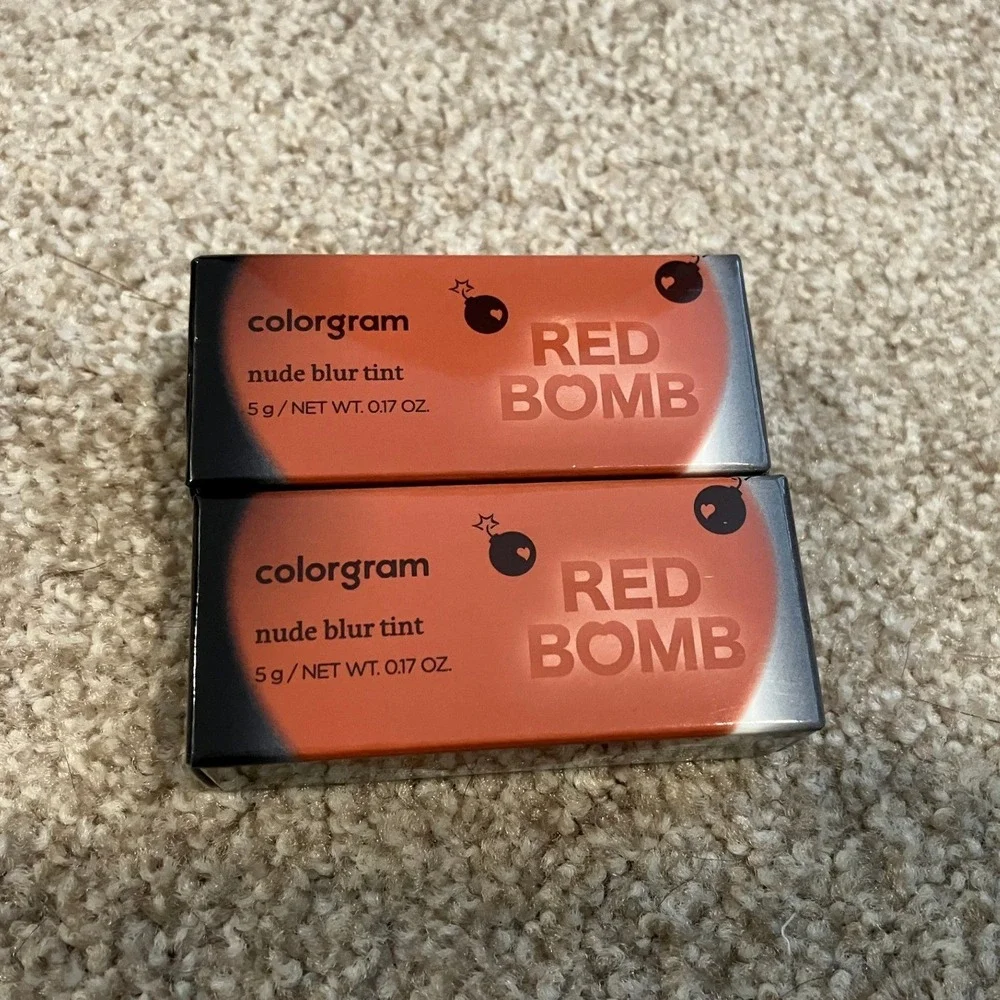 Colorgram Nude Blur Tint 11 Deep Chocolate Red Bomb Lip Tint Set of 2 New